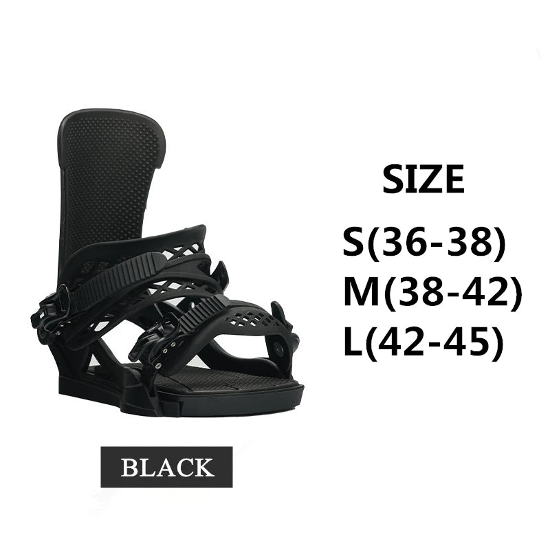 Snowboard Bindings 3D Fully Adjustable Wrapped Binding Shock-absorbing and Comfortable Base