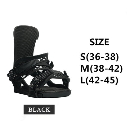 Snowboard Bindings 3D Fully Adjustable Wrapped Binding Shock-absorbing and Comfortable Base