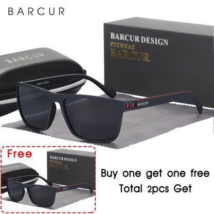 TR90 Polarized Sunglasses Men Women - Lightweight UV400 Sports Eyewear Anti-Reflective