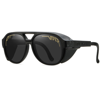 Pit Viper Steampunk Cycling Sunglasses Adult UV400 Men Women Designer Steam Punk Eyewear Vintage Sun Glasses Retro Goggles