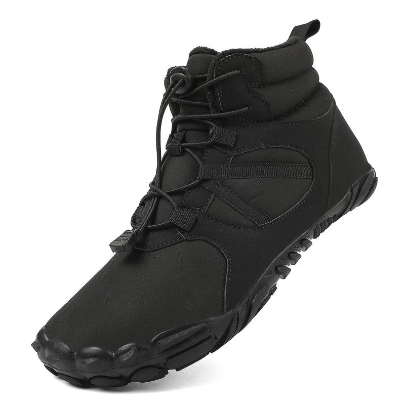 Men's Ski Shoes Snow Boots High Top Outdoor Hiking Cotton Shoes Waterproof Warm Non-slip Wear-resistant Work Boots Size 36-47