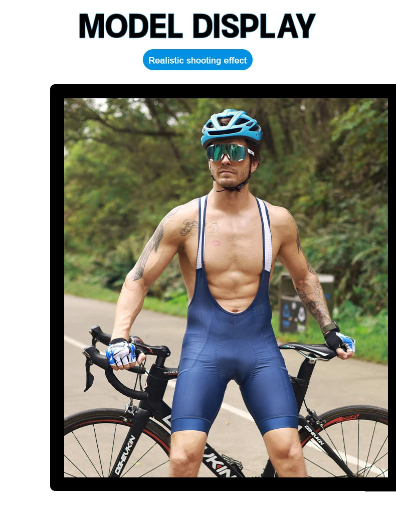 X-TIGER Pro Men's Cycling Bib Shorts Bretelle Professional Cyclist MTB Road Tights Bicycle Clothing For Long Distance Riding