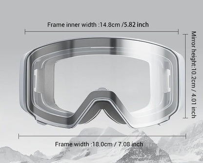 Kapvoe Photochromic Snow Goggles Men Ski Goggles Snowboard Anti-Fog Mask for Women UV400 Protection Glasses Snowmobile Winter