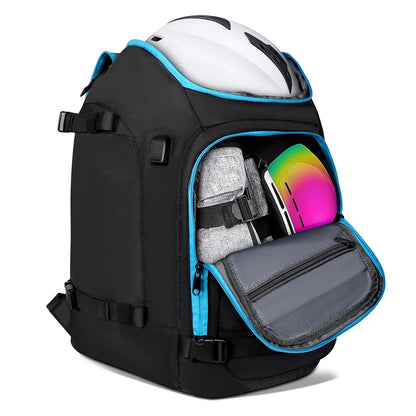 Ski Backpack Large Capacity Storage Bag Waterproof Outdoor Sports Supplies for Goggles Jacket Skis Snowboard Accessories Gloves
