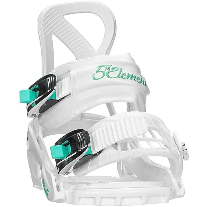 5th Element Layla Adult Snowboard Bindings for Women-Designed. Universal bindings disc and Hardware S(6-8)