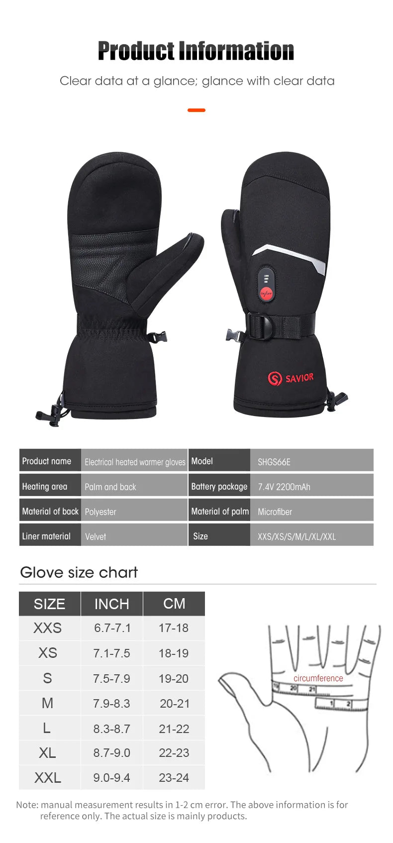 Winter Gloves Crab Finger Style Heating Hand Warm Electric Thermal Gloves Waterproof Snowboard Cycling Motorcycle Bicycle Skiing