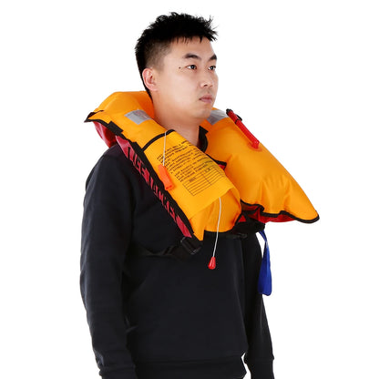Manual Inflatable Life Jacket Adult Life Vest Water Sports Swimming Fishing Survival Jacket