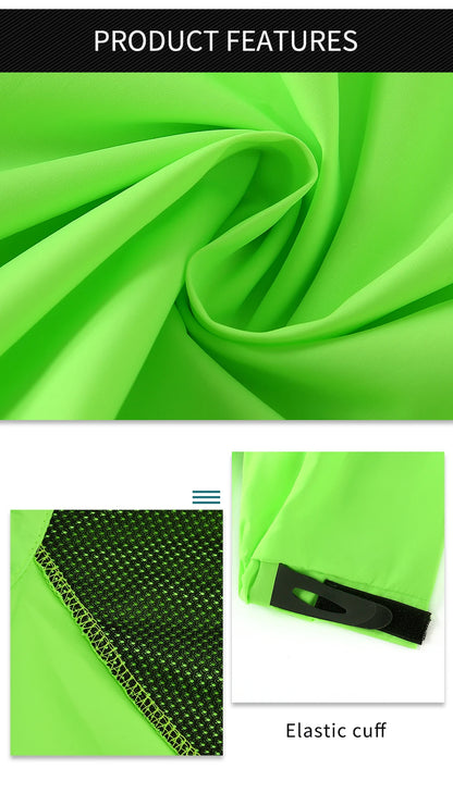 WOSAWE Men's Cycling Windbreaker Ultralight Reflective Windproof Jacket Men MTB Road Bike Wind Coat Long Sleeve Bicycle Clothing