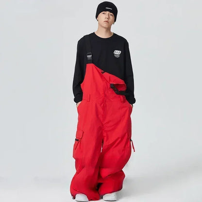 Winter Warm Windproof Skiing Pants Man Snowboard Clothing Woman New Snow Cargo Pants Loose Hip-hop Overalls Alpine Sport Trouser