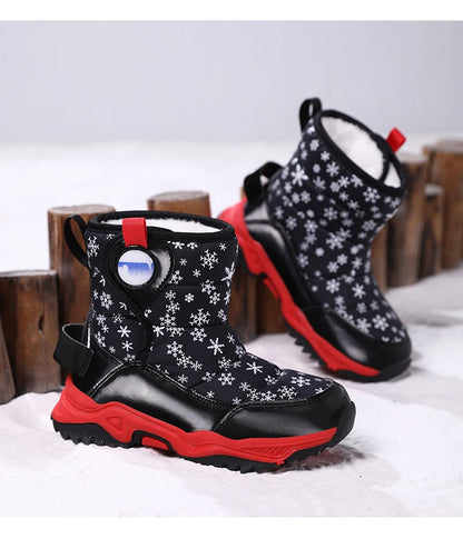 Hot Sell Girls Boots Children Snow Boots For Boys Fashion Sneakers Winter Kids Warm Snow Boots Sport Fashion Leather Shoes