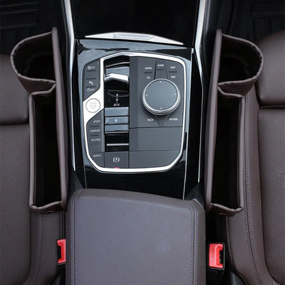 Car Seat Gap Organizer Multifunction Console Crevice Filler Side Storage Box with Cup Holder Sundries Storage Pocket Accessories