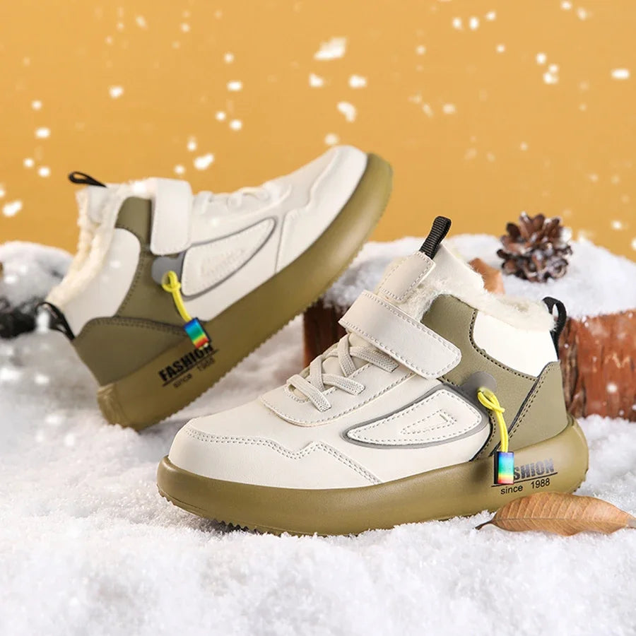 Children Snow Boots Winter Warm Casual Sneaker Boys Kids Shoes Outdoor Walking Shoes Non-slip Girls Sports Tennis Footwear New