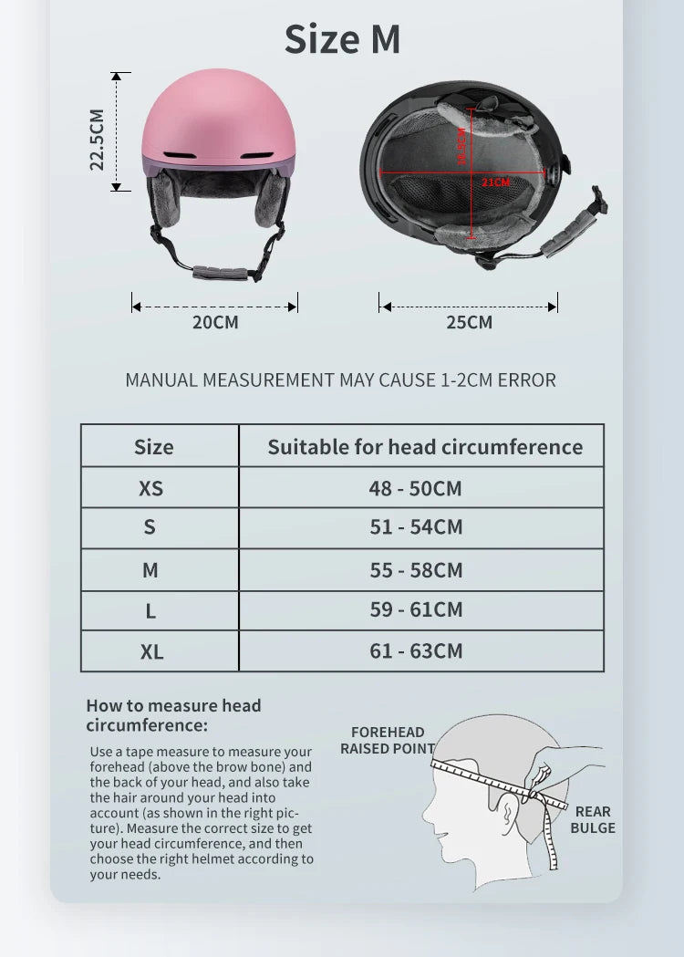 Seeker Winter Ski Helmet One-piece Adult Children Universal Snow Helmet Skating Ski Snowboard Outdoor Sports Safety Helmets