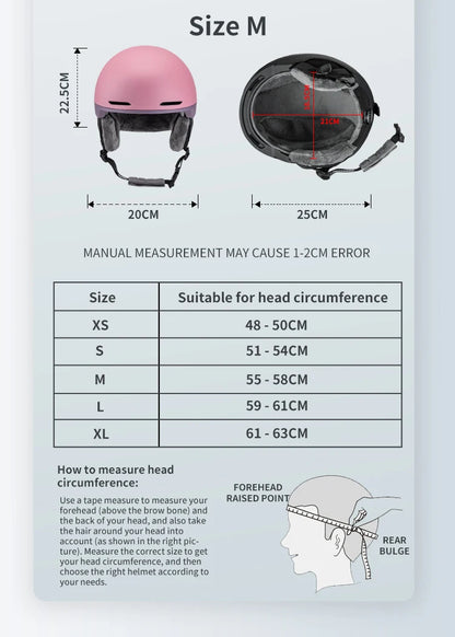 Seeker Winter Ski Helmet One-piece Adult Children Universal Snow Helmet Skating Ski Snowboard Outdoor Sports Safety Helmets