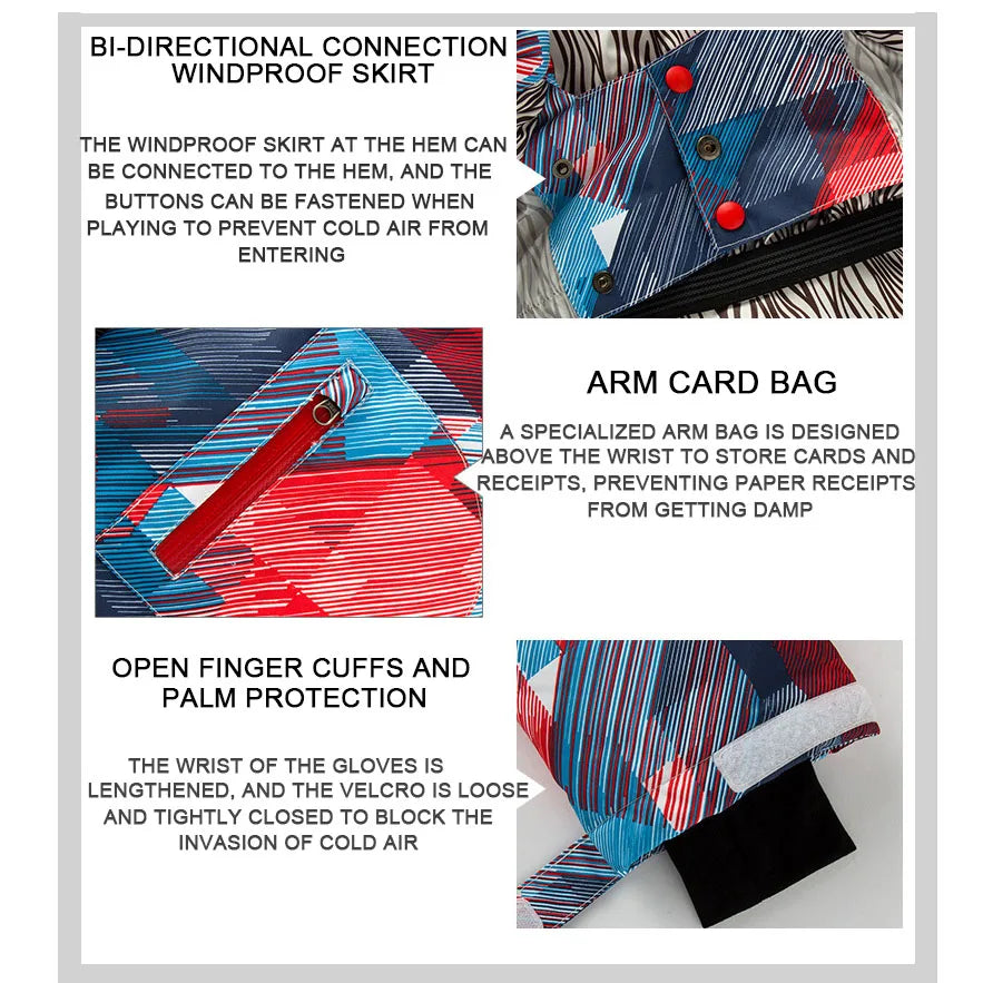 New Men's Ski Hoodie Warm Windproof Waterproof Ski Hoodie Jacket Outdoor Skiing Snowboarding Hoodie Ski Equipment