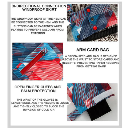 New Men's Ski Hoodie Warm Windproof Waterproof Ski Hoodie Jacket Outdoor Skiing Snowboarding Hoodie Ski Equipment