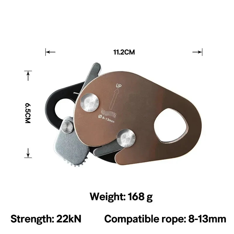 Outdoor Rock Climbing Grab Safety Equipment Rigging Grasp Rope Belay Devices Automatic Anti Fall Protective Gear Survival