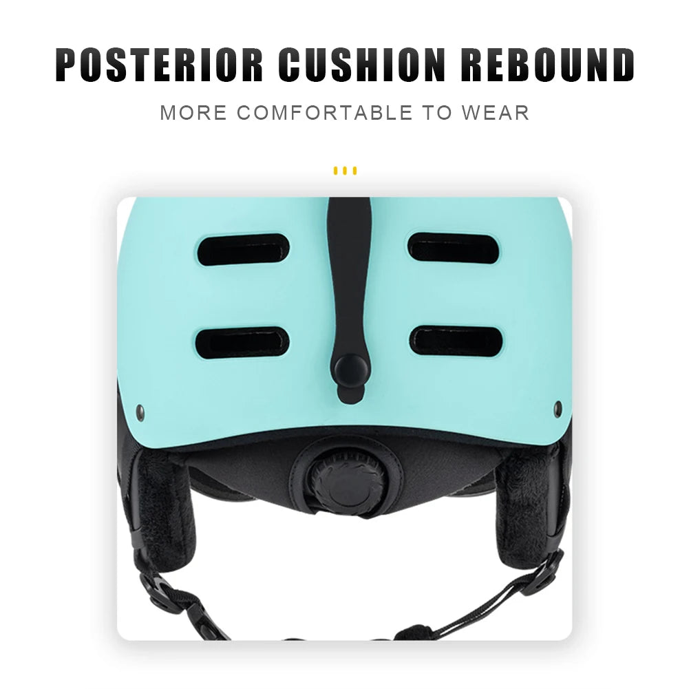 Skiing Helmet Snowboard Helmet With Detachable Glasses Winter Outdoor Sports Ski Helmet Safety Skateboard Skiing Snowboard Snow