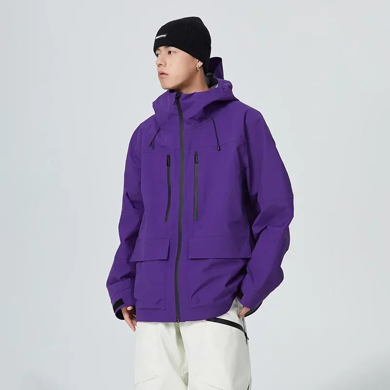 Outdoor Winter Skiing Jacket 2025 Man Snowfield Sport Tops Couple Ski Cold Coat Pro Warm Waterproof Woman Snow Tracksuit Clothes