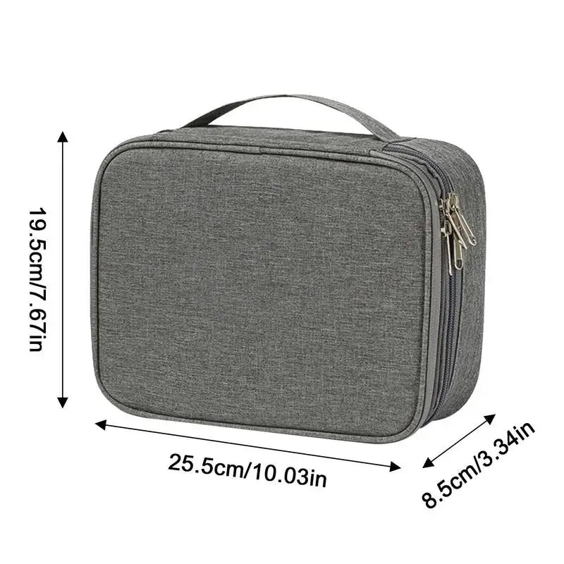 Electronics Organizer Travel Case Compact Waterproof Electronics Organizer Case Travel Essentials Cable Storage Bag For Mini