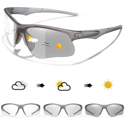 LOISRUBY Style Photochromic Sunglasses Men Women Outdoor Mtb Bicycle Cycling Runnging Eyewear Sports Bike Windproof Goggles