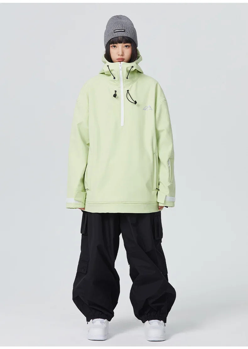 New Couple's Skiing Jackets 2025 Winter Warm Snow Clothes Pro Windproof Woman Ski Sport Hoodies Man Outdoor Snowboard Tracksuit