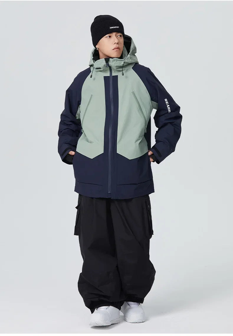 Woman Waterproof Skiing Jackets 2025 New Snowboard Coats Outdoor Sport Male Ski Jacket Men Warm Snowmobile Hooded Zipper Clothes