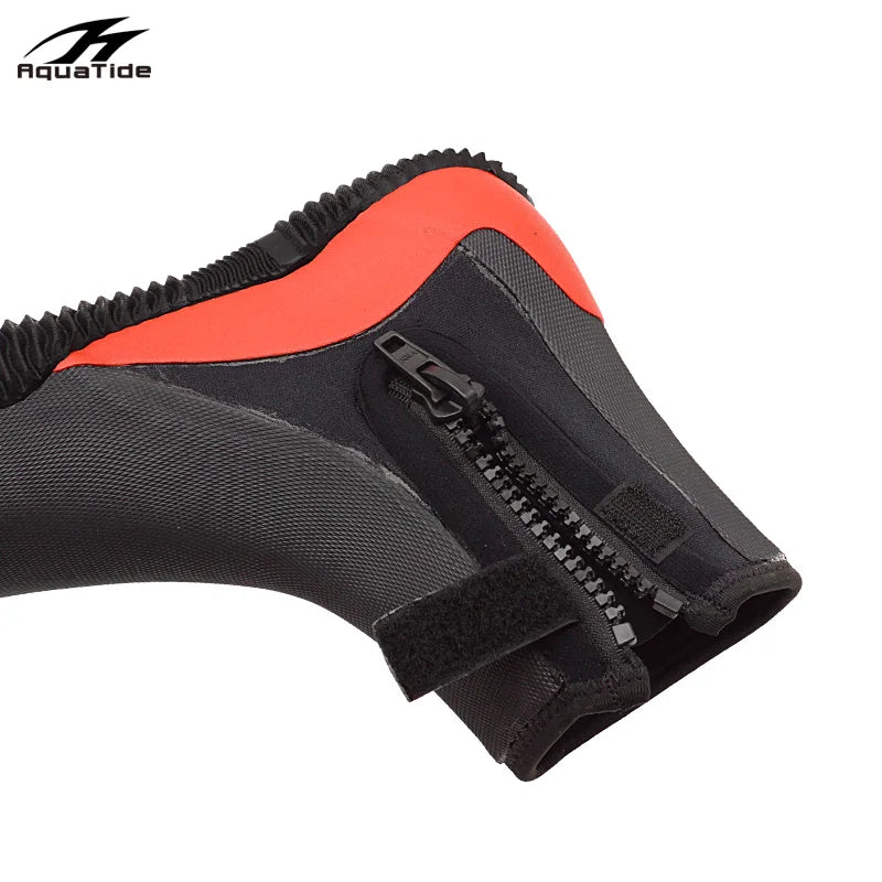 1 Pair 5MM Neoprene Diving Boots High Elastic Scuba Soft Shoes For Beach Snorkeling Surfing Kayaking Vulcanized Rubber Upper