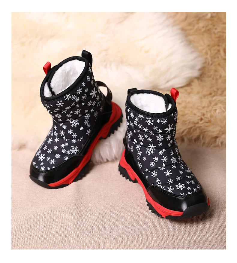 Hot Sell Girls Boots Children Snow Boots For Boys Fashion Sneakers Winter Kids Warm Snow Boots Sport Fashion Leather Shoes