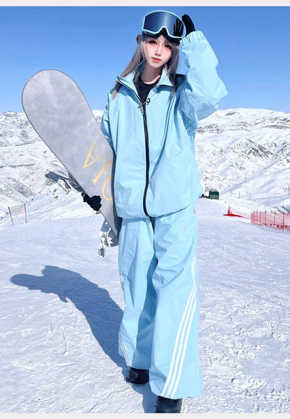 APVCX 2025 Unisex 3L Hard Shell Ski Pants Fully Taped Seam Waterproof & Windproof Unisex Snowboard & Ski Pants for Men Women