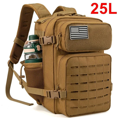 Summer Outdoor Hiking, Camping Picnic Large-capacity Camouflage Backpack 25/45 Liters Multi-functional Waterproof Backpack