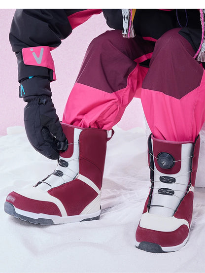 VECTOR Professional Women Man Ski Shoes Warm Waterproof Snowboard Boots Non-slip Leather Breathable Snow Boots Equipment