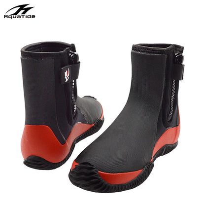 1 Pair 5MM Neoprene Diving Boots High Elastic Scuba Soft Shoes For Beach Snorkeling Surfing Kayaking Vulcanized Rubber Upper