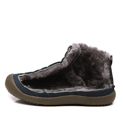 Men Winter Shoes Solid 3 Colors Men's Snow Boots Plush Inside Bottom Keep Warm Waterproof Ski Boots Plus Size 36 - 48
