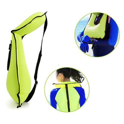 Portable Snorkeling Vest Life Jacket Inflatable Swim Vest Swimming Jackets for Men Women Gear For Outdoor Water Sports Safety