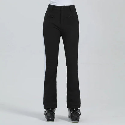 Ladies High Elasticity Skiing Pants Women Slim Winter Trousers 2025 Alpine Sport Ski Pants Outdoor Warm Waterproof Snow Clothes