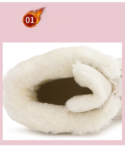 Clearance_2024 women's barefoot snow boots warm snow boots outdoor hiking shoes winter fur ankle boots women's boot Barefoot Ank