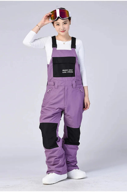 New Men and Women Winter Outdoor Ski Pants Windproof Waterproof Warm Breathable Snowboarding Pants Snow Sports Bibs Pants