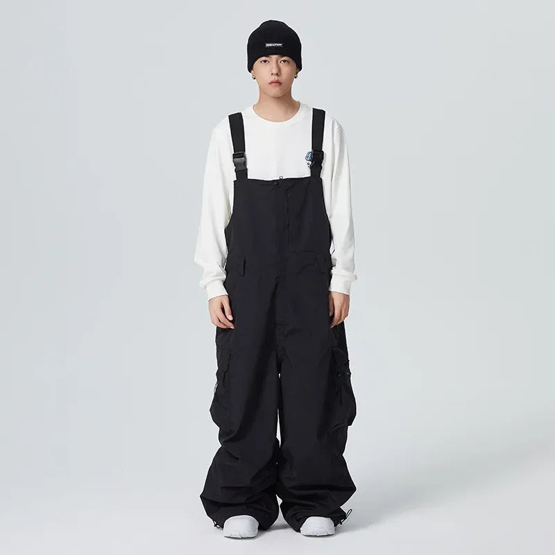 Winter Warm Windproof Skiing Pants Man Snowboard Clothing Woman New Snow Cargo Pants Loose Hip-hop Overalls Alpine Sport Trouser