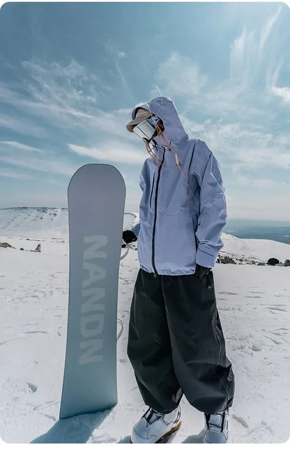 Snowboarding Single Board Waterproof Loose Fit Wear Resistant Professional Double Board Ski Pants Snowboard Pants For Men Women