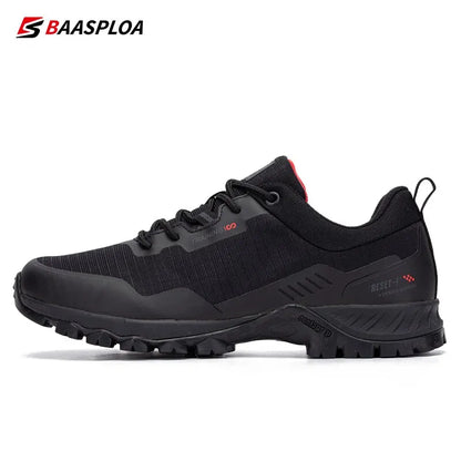 Men's Waterproof Hiking Boots Baasploa - Anti-Skid Above Ankle Travel Shoes Bamboo Fiber