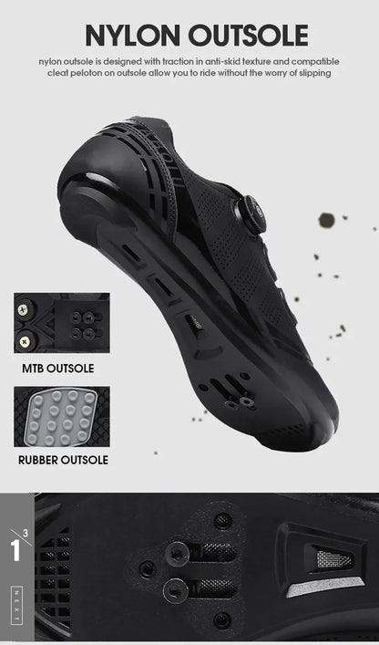 LiXingMing Cycling Shoes Road Bike Men Racing Contest Self-Locking Speed Bicycle Sneakers Women Spd Cleats Cycling Footwear