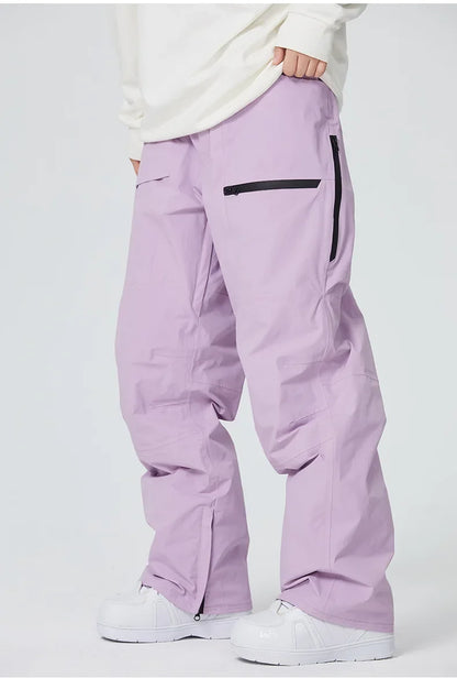 Adult Winter Skiing Pants Women Warm Ski Trousers Men Loose Snow Pants 2025 New Britches Waterproof Windproof Snowmobile Clothes