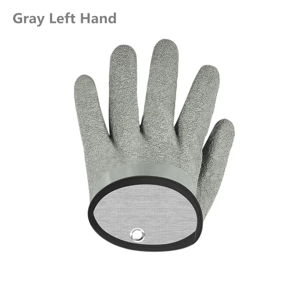 Fishing Gloves Catch Fish Anti-slip Durabl Knit Full Finger Waterproof Work Cutproof Glove Clasp Left Right Apparel Protect Hand