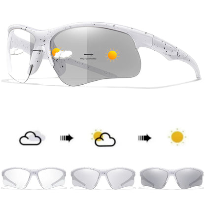 LOISRUBY Style Photochromic Sunglasses Men Women Outdoor Mtb Bicycle Cycling Runnging Eyewear Sports Bike Windproof Goggles