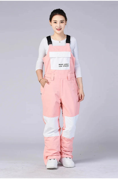 New Men and Women Winter Outdoor Ski Pants Windproof Waterproof Warm Breathable Snowboarding Pants Snow Sports Bibs Pants