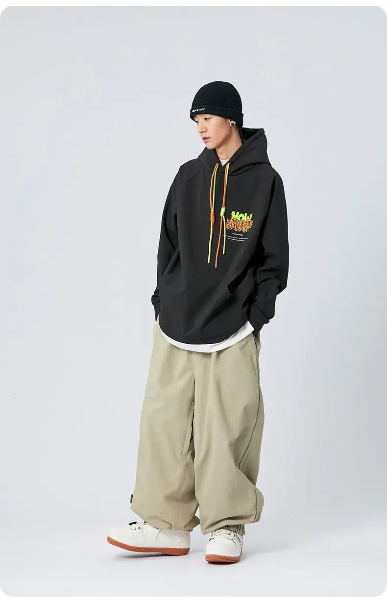 Southern Potato Ski Pants Women's Single Board Waterproof Ski Outerwear Loose Fit Men's Casual Pants For Outdoor Activities