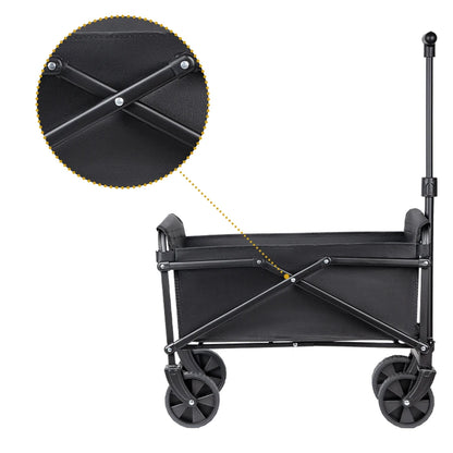Foldable Portable Picnic Outdoor Camping Cart Heavy Duty Folding Utility Cart Shopping Beach Collapsible Folding Utility Cart