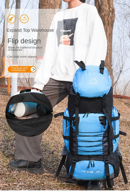 90L Large Capacity Travel Backpack Men Women Camping Hiking Climbing Mountaineering Bags Outdoor Sports Shoulder Rucksack