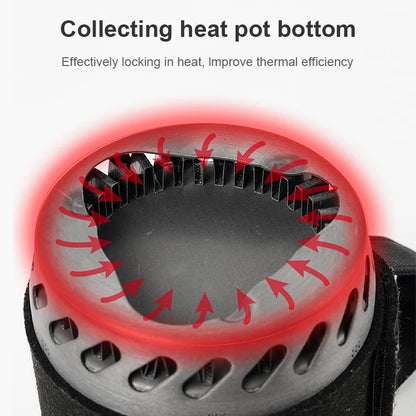 BRS 61 Camping Integrated Heat Collecting Pot Burner Ultralight Portable Hiking Furnace Outdoor Cooking Backpacking Stove System